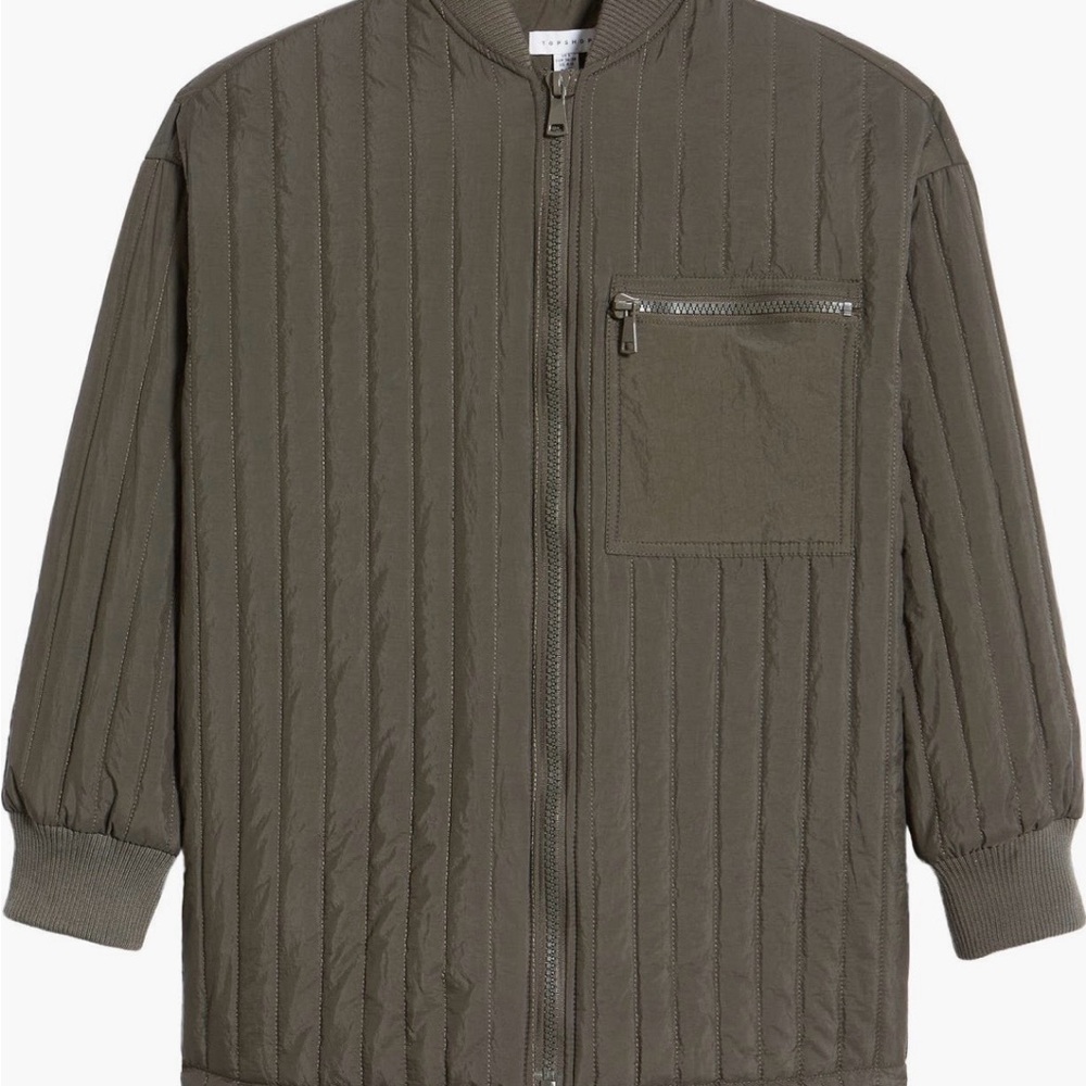 Top Shop Quilted Bomber Jacket